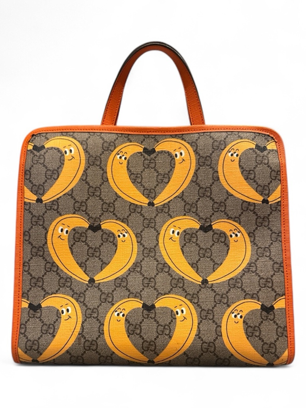 Gucci x Yuko Higuchi Kids' GG Supreme Tote/Smiling Banana Bag